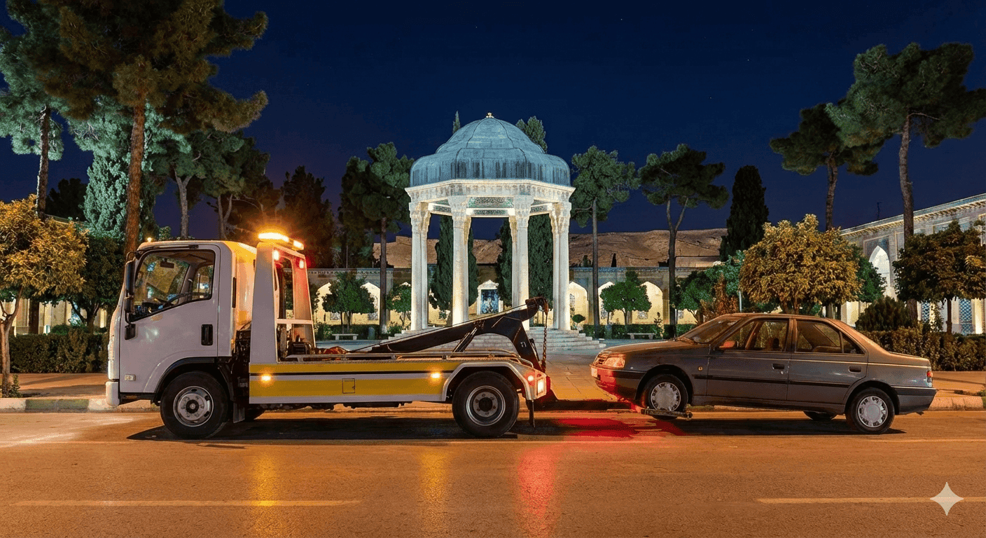 امداد خودرو شیراز | خدمات فوری و شبانه‌روزی در سراسر شیراز