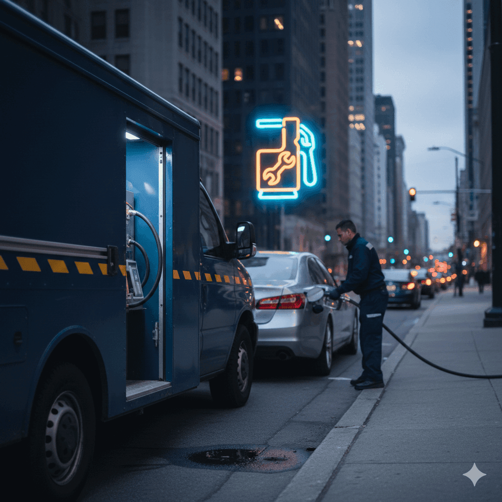 بنزین سیار شیراز | پمپ بنزین سیار و سوخت‌رسانی فوری در محل