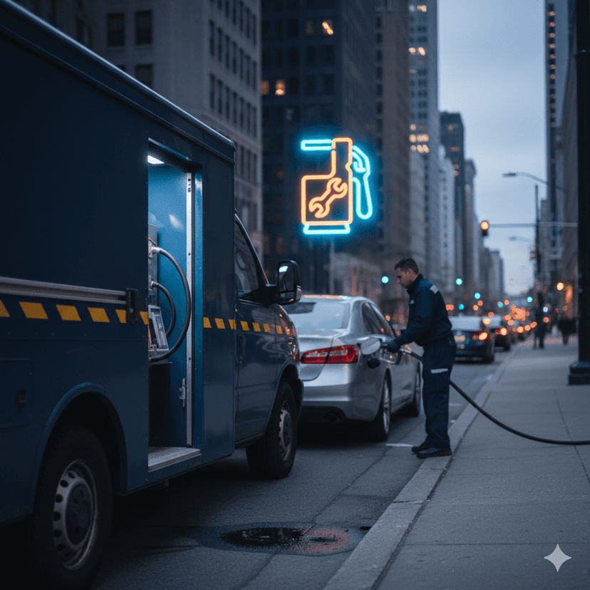 بنزین سیار شیراز | پمپ بنزین سیار و سوخت‌رسانی فوری در محل